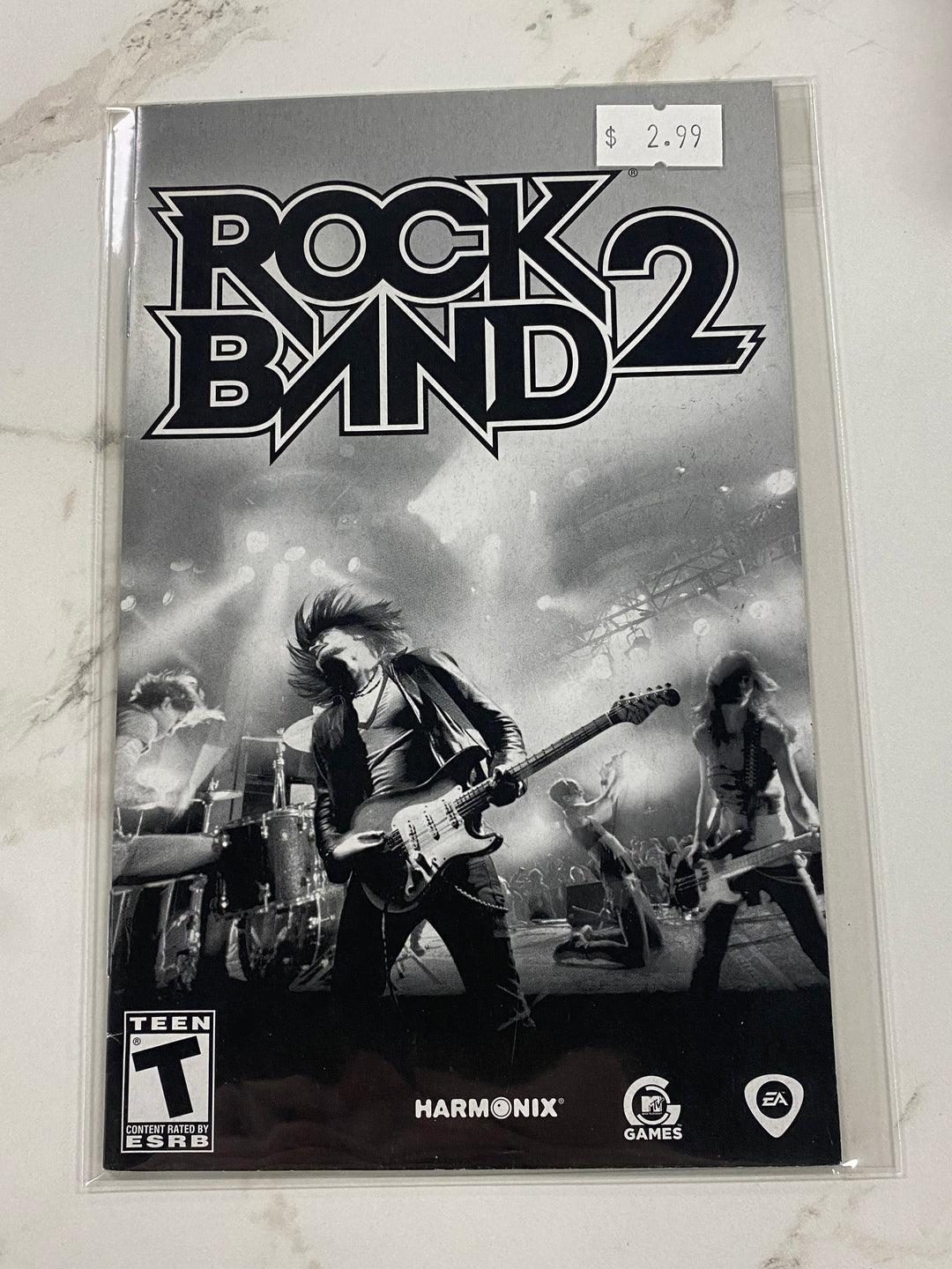 Rock Band 2  - Manual ONLY Playstation 2 PS2 MO61726