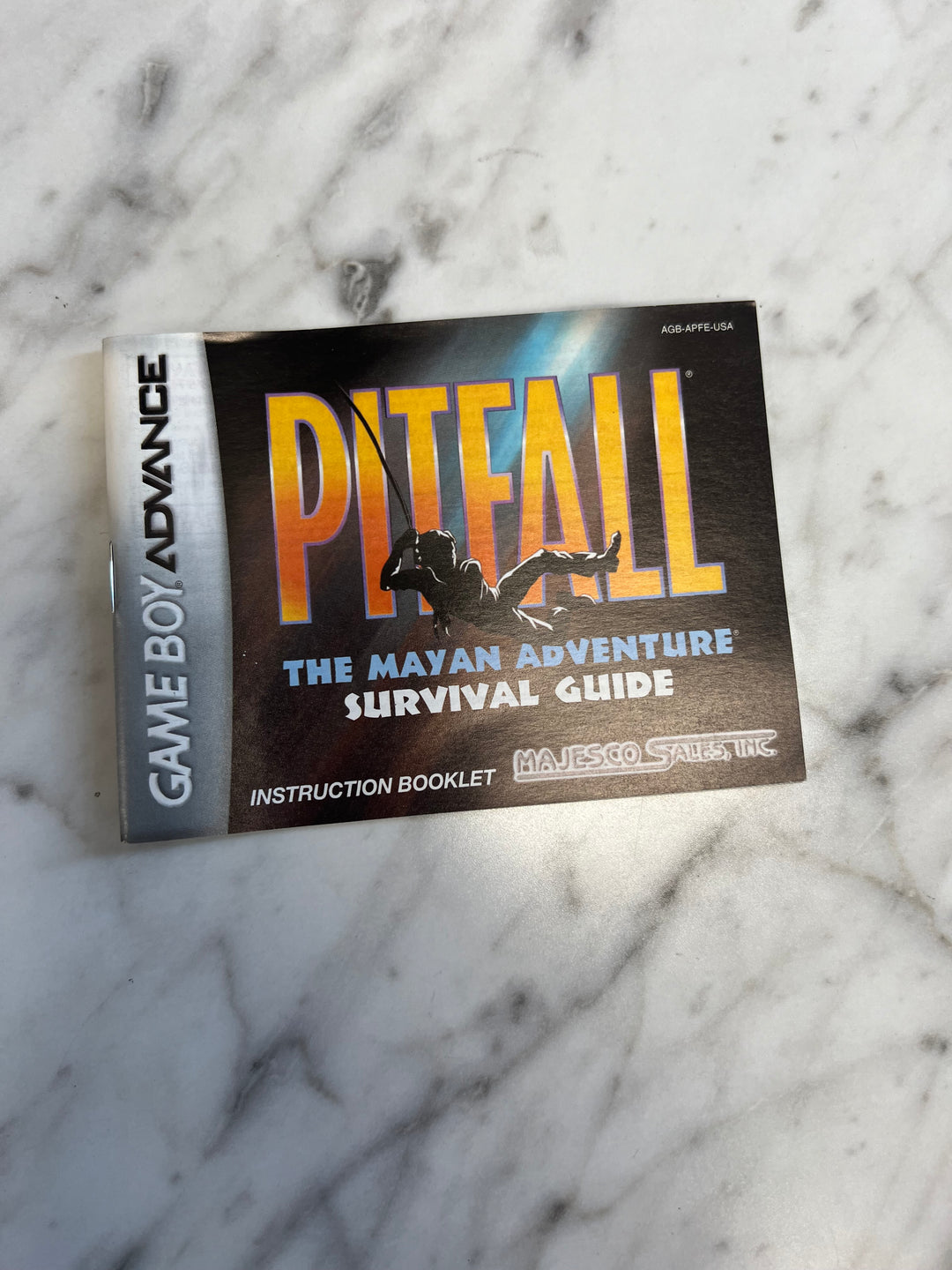 Pitfall The Mayan Adventure Gameboy Advance GBA MANUAL ONLY MO92424