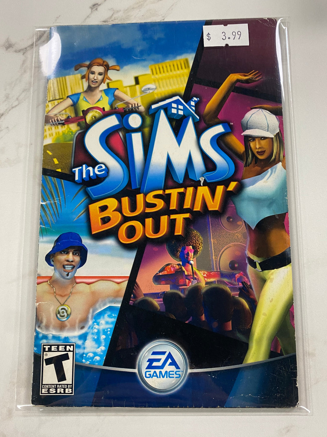 The Sims Bustin Out  - Manual ONLY Playstation 2 PS2 MO61726