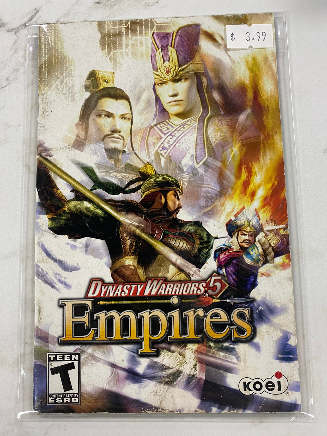 Dynasty Warriors 5 Empires - Manual ONLY Playstation 2 PS2 MO61726