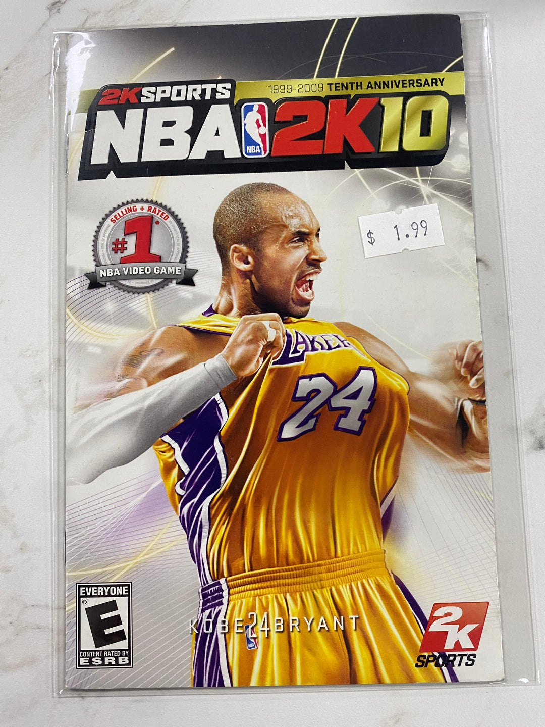 NBA 2k10 - Manual ONLY Playstation 2 PS2 MO61726