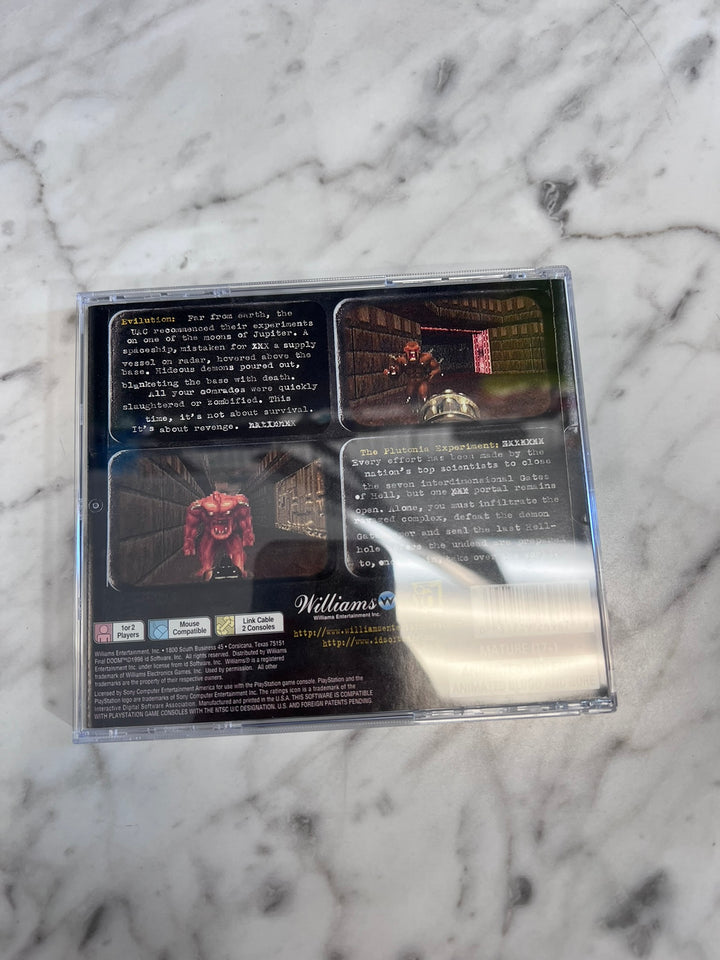 Final Doom PS1 Rear art CASE ONLY CO21226