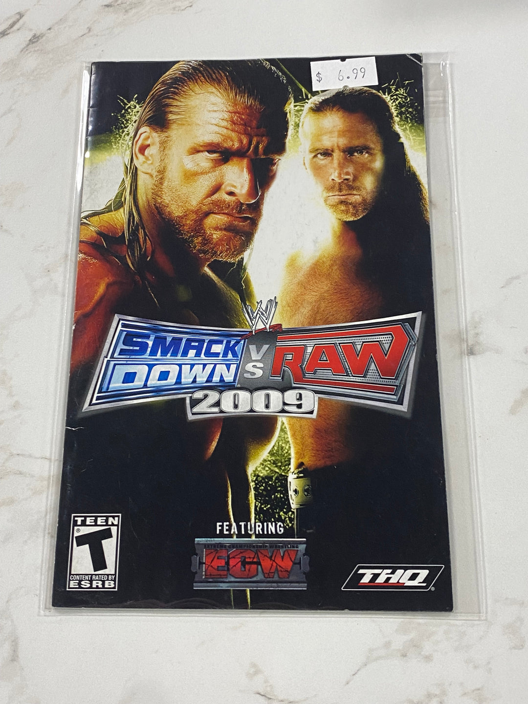 WWE Smackdown vs. Raw 2009 - Manual ONLY Playstation 2 PS2 MO61726