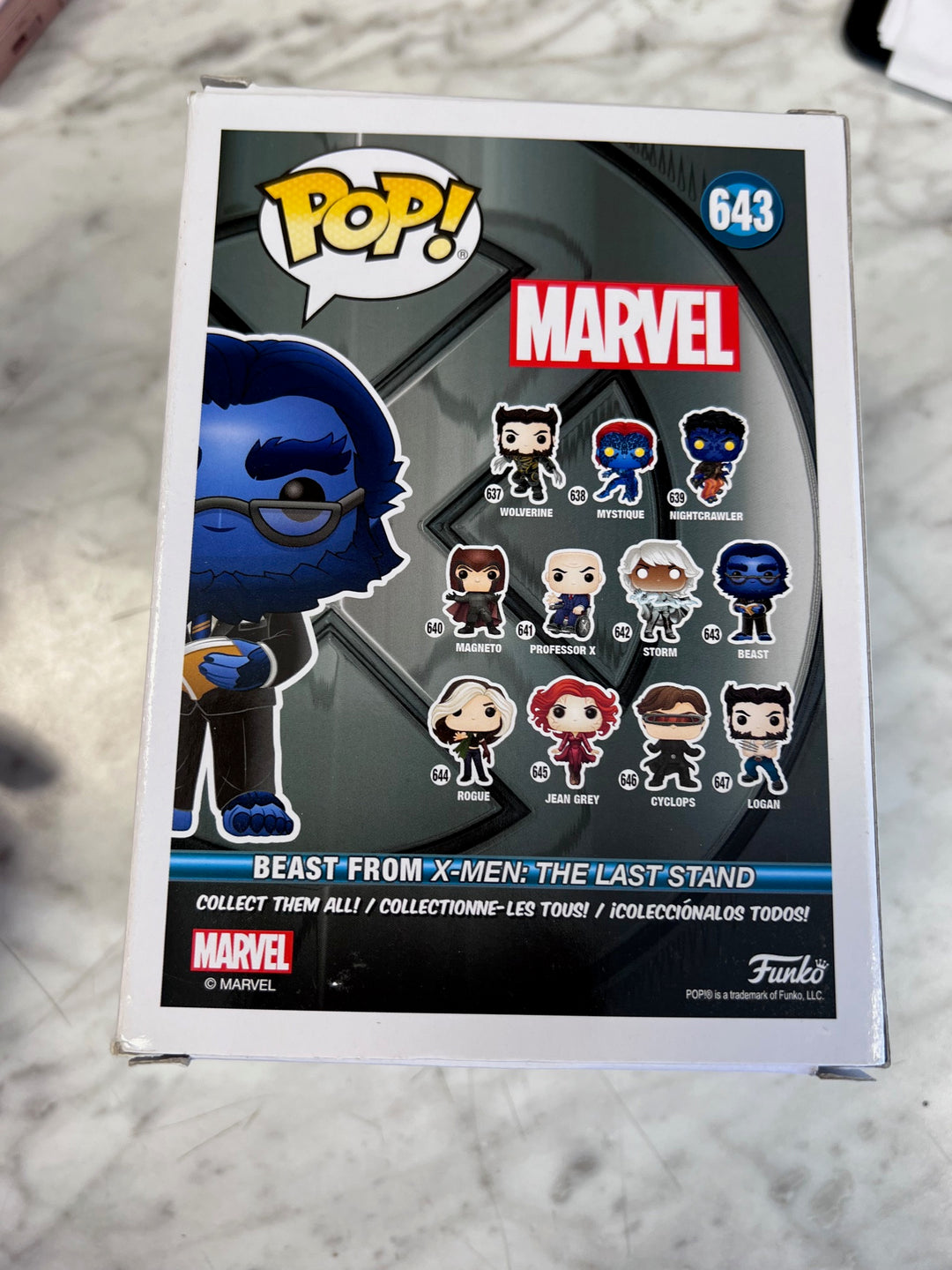 Funko Pop! Beast #643 X-Men Marvel FP10525