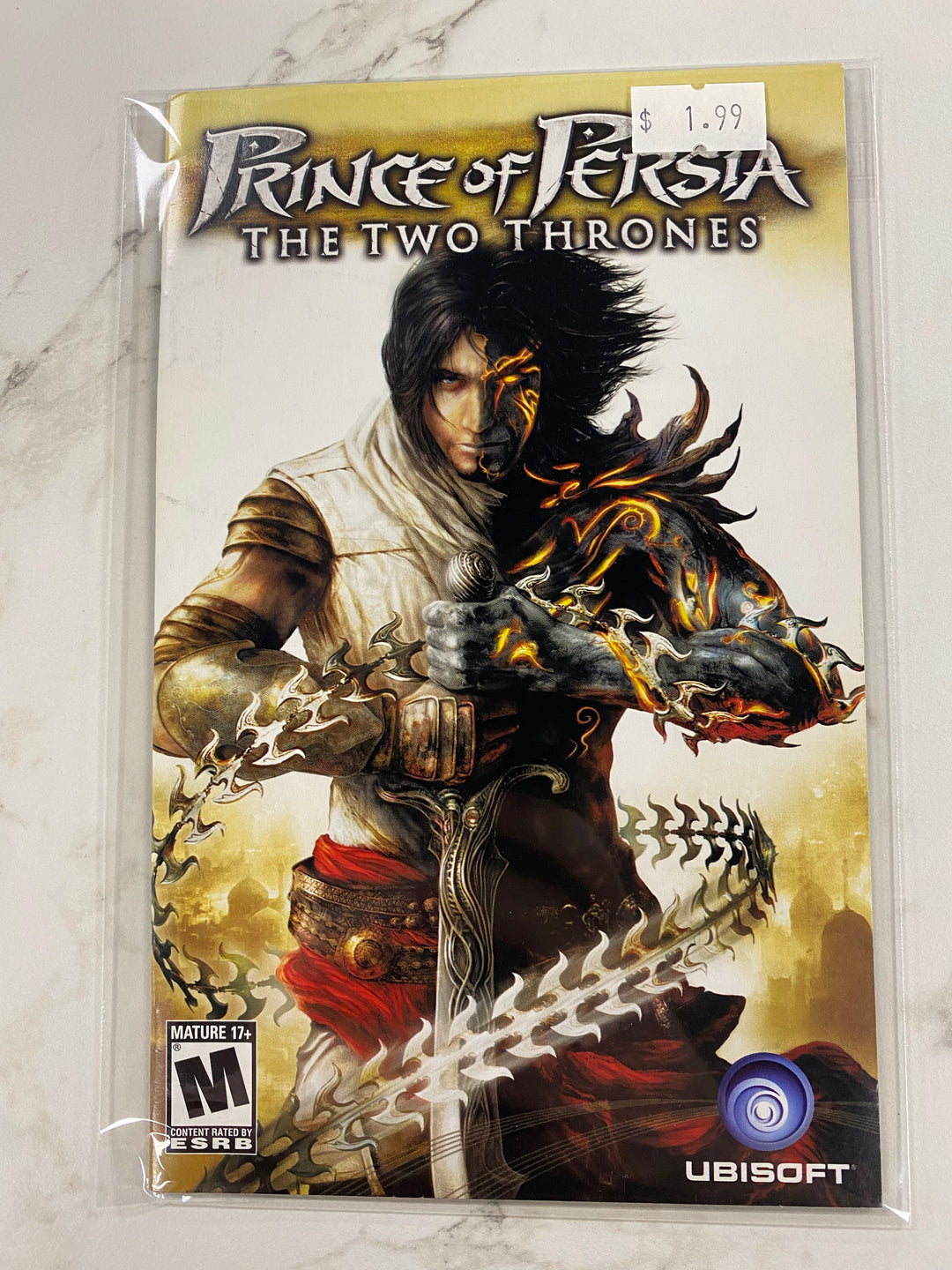 Prince of Persia Two Thrones - PS2 Manual ONLY MO61726