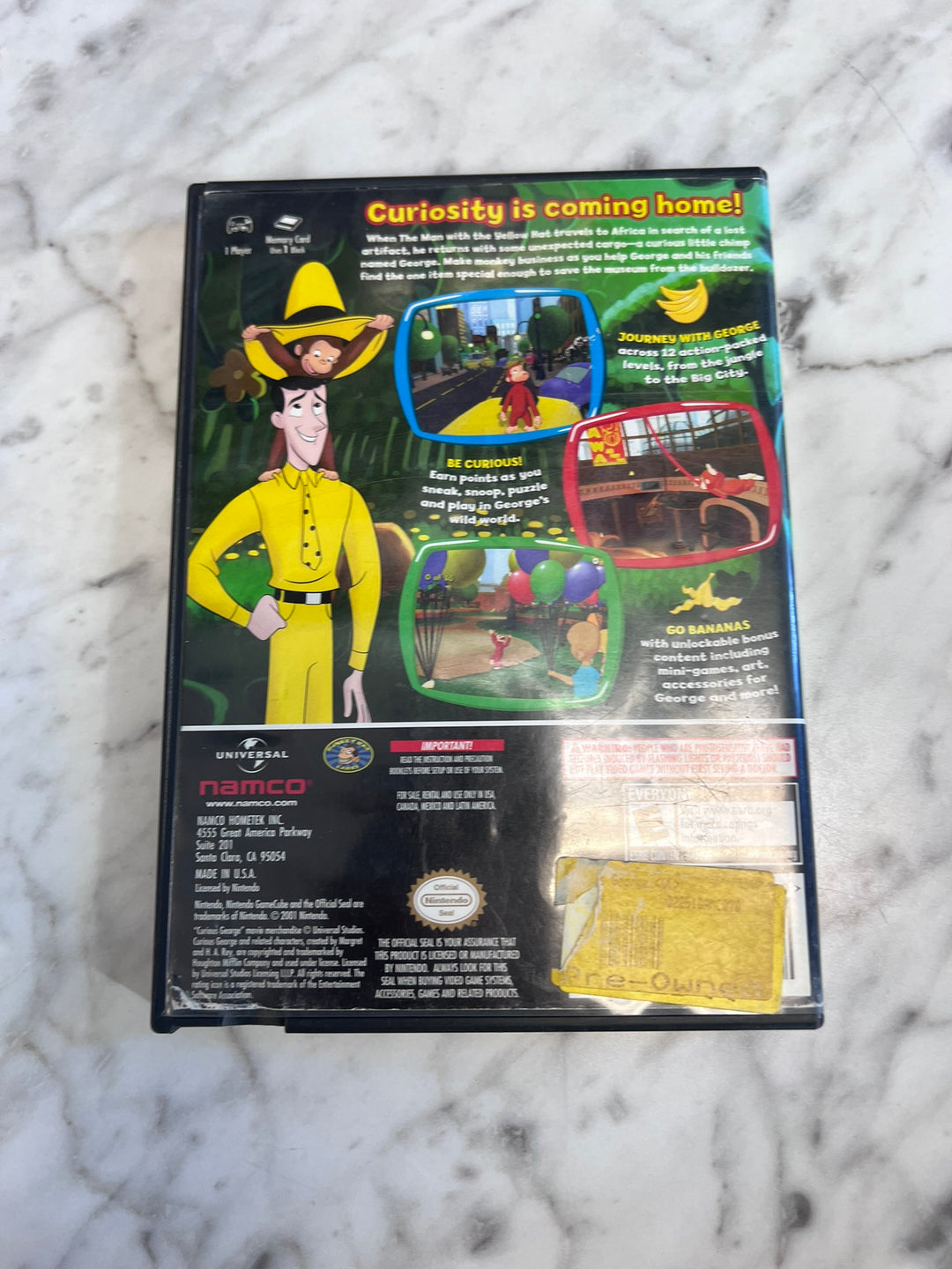 Curious George Nintendo Gamecube CASE ONLY CO21226