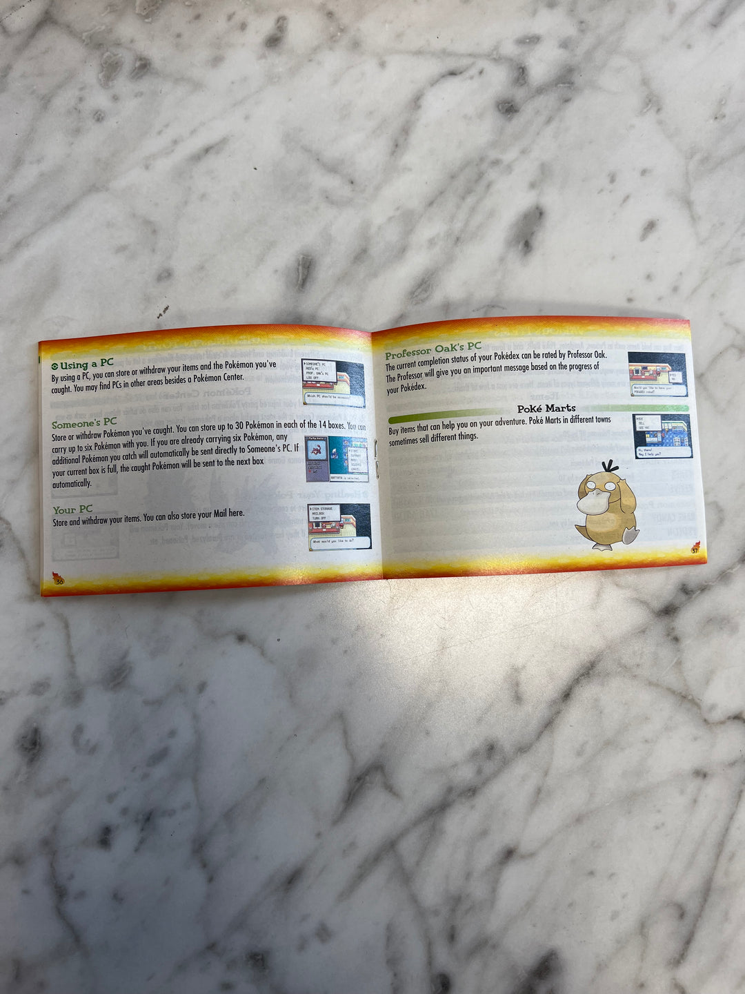 Pokemon FireRed Fire Red Version Gameboy Advance GBA MANUAL ONLY MO92424