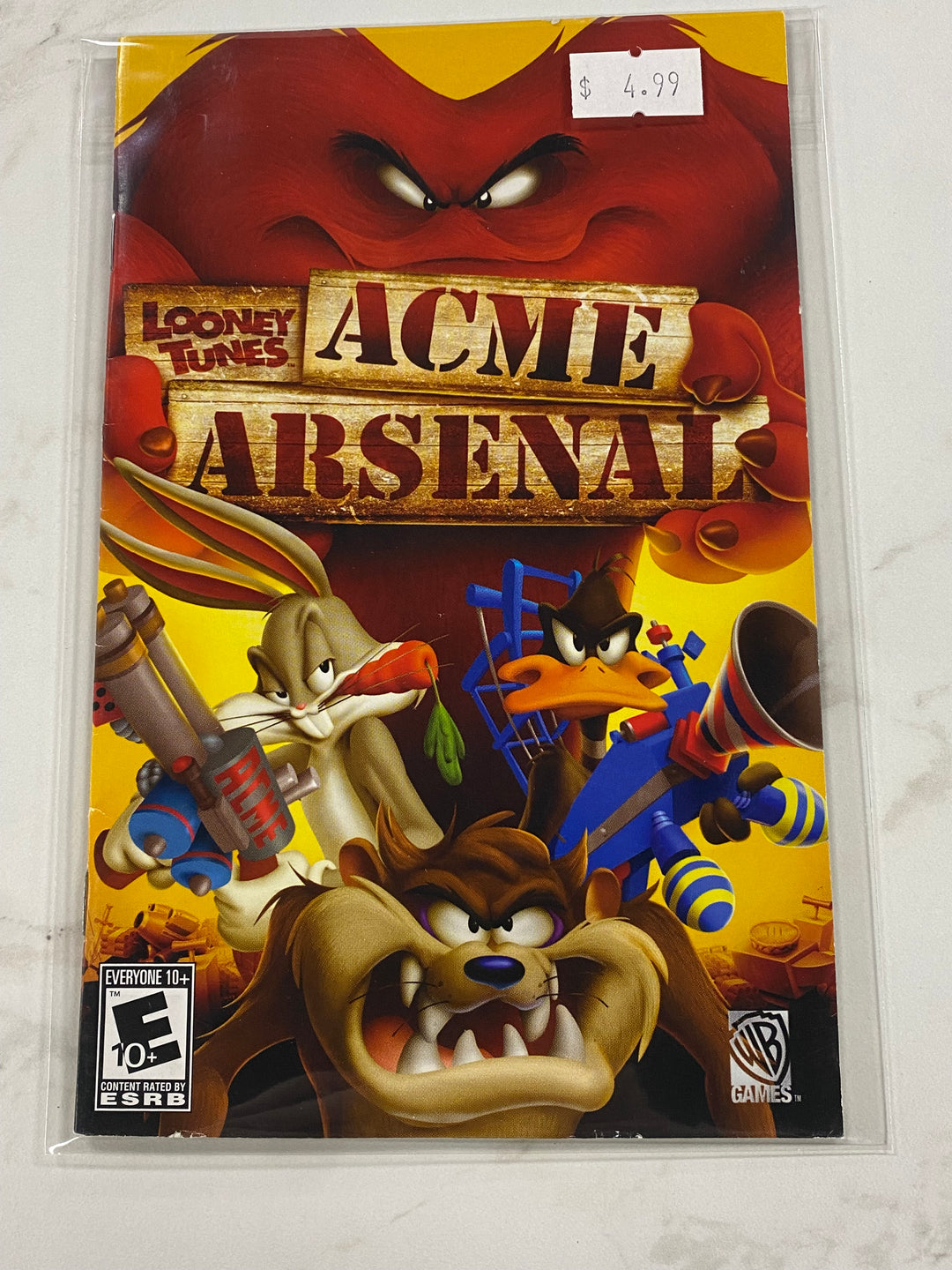 Looney Tunes Acme Arsenal - PS2 Manual ONLY MO61726