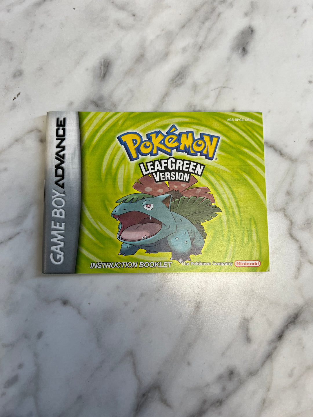 Pokemon LeafGreen Leaf Green Version Gameboy Advance GBA MANUAL ONLY MO92424