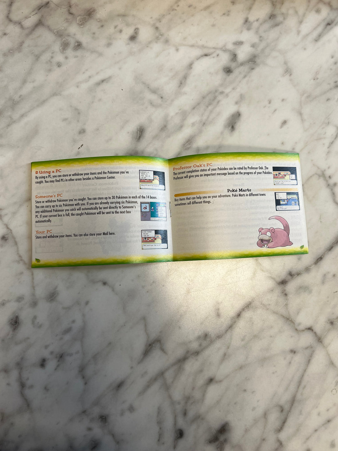 Pokemon LeafGreen Leaf Green Version Gameboy Advance GBA MANUAL ONLY MO92424