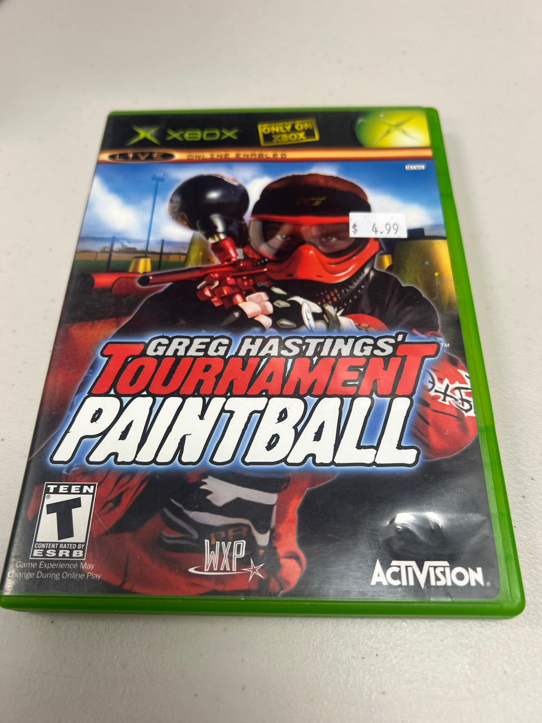 Greg Hastings Tournament Paintball for Original Microsoft Xbox in case. Tested and Working.   UD102124