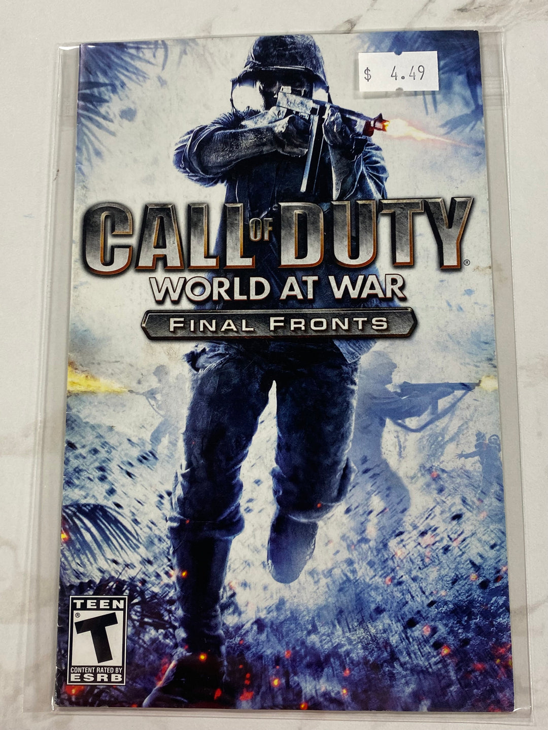 Call of Duty World at War Final Fronts - PS2 Manual ONLY MO61726