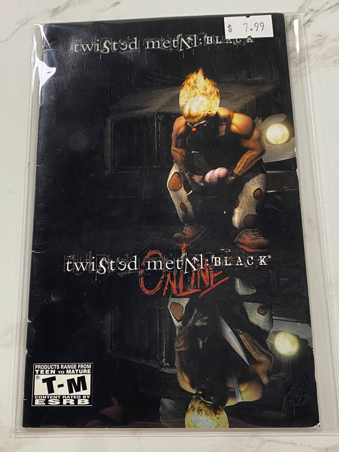 Twisted Metal Black - PS2 Manual ONLY MO61726