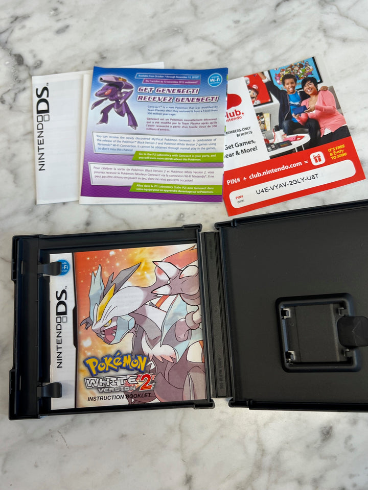 Pokemon White Version 2 Nintendo DS Case and Manual ONLY CO42125