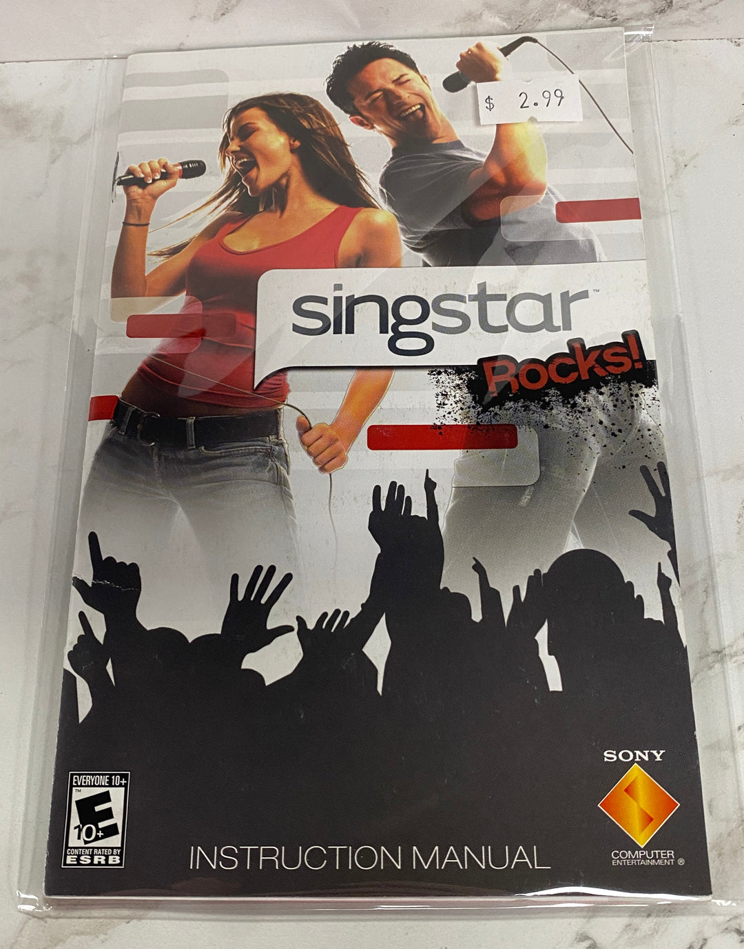Singstar Rocks - PS2 Manual ONLY MO61826