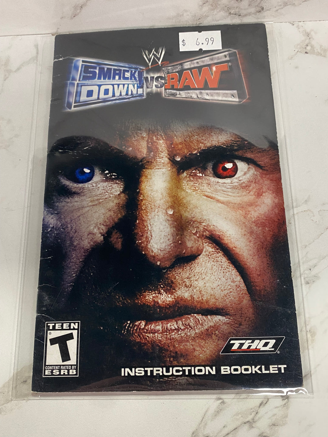 WWE Smackdown vs. Raw - PS2 Manual ONLY MO61826