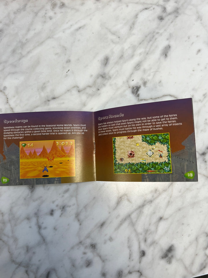 Spyro Season of Ice Gameboy Advance GBA MANUAL ONLY MO92424