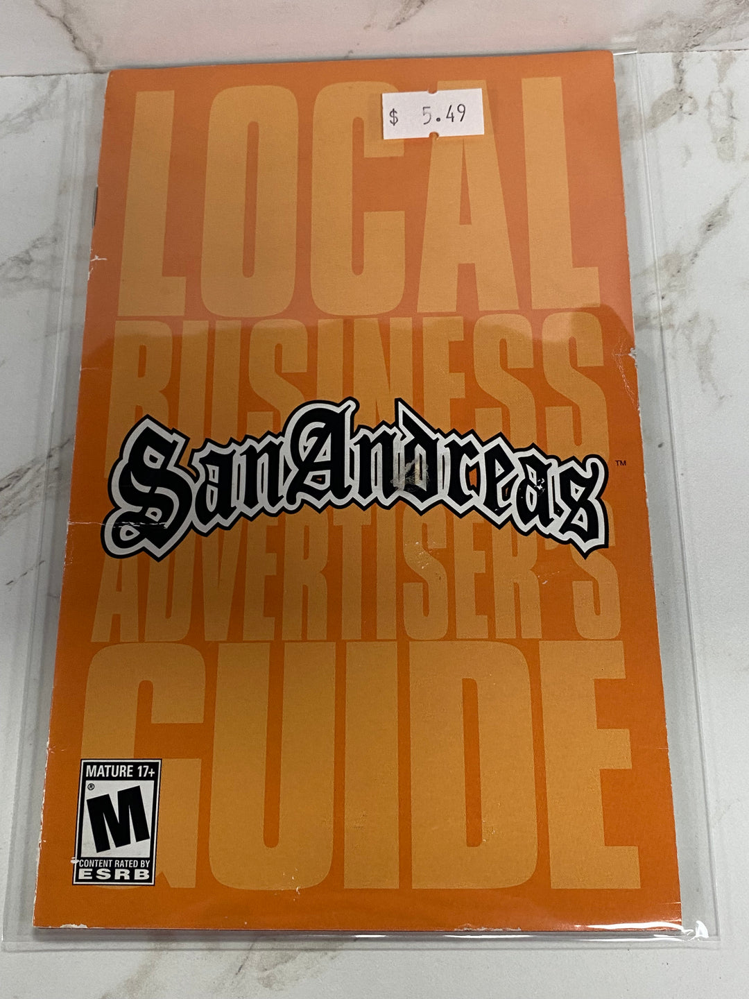 Grand Theft Auto San Andreas  - PS2 Manual ONLY MO61826