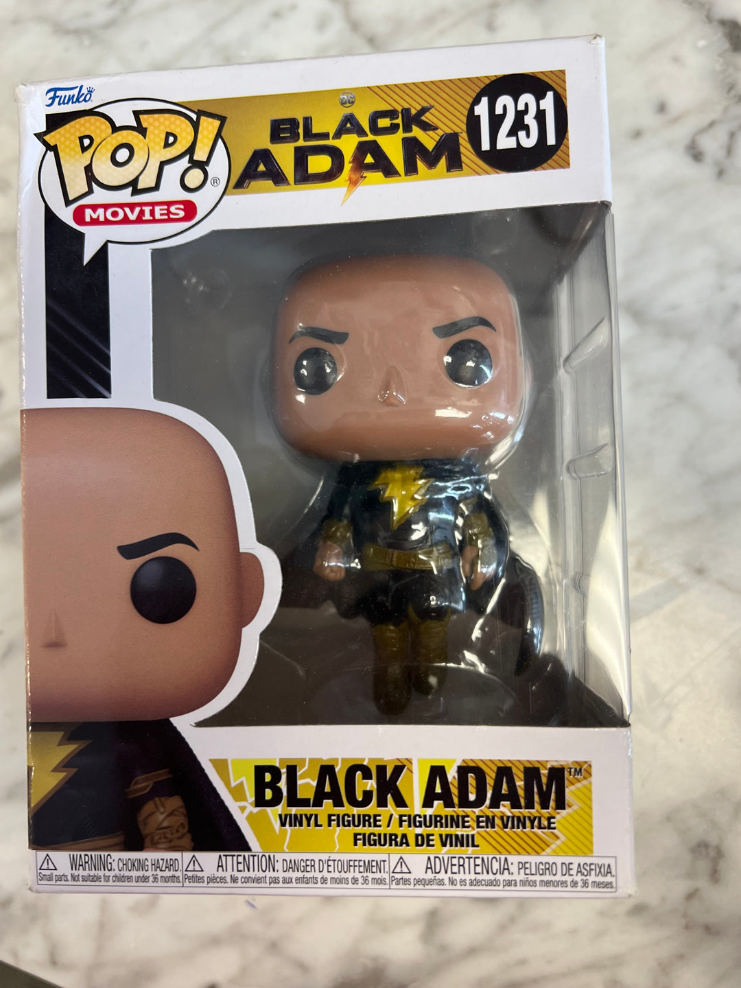 Funko Pop! Black Adam #1231 Black Eyes DC Movies Damaged box corners FP122224