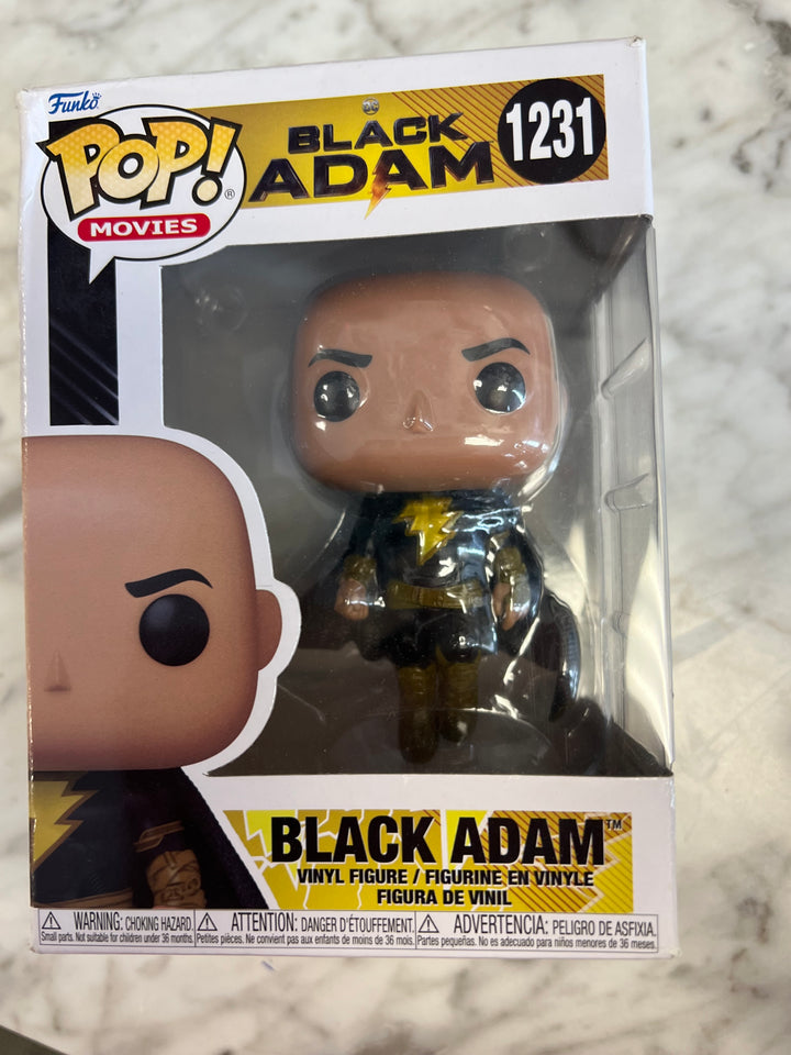 Funko Pop! Black Adam #1231 Black Eyes DC Movies Damaged box corners FP122224