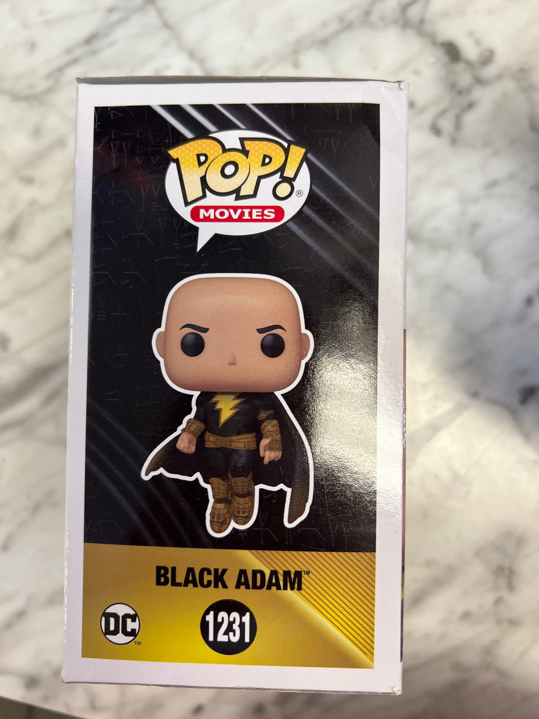 Funko Pop! Black Adam #1231 Black Eyes DC Movies Damaged box corners FP122224