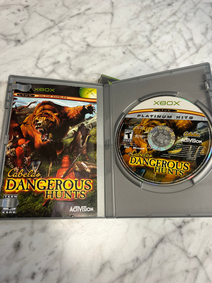 Cabela's Dangerous Hunts for Original Microsoft Xbox in case. Tested and Working.     DO61124