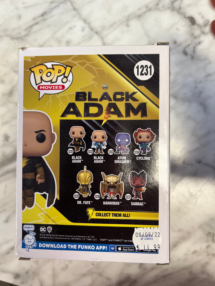 Funko Pop! Black Adam #1231 Black Eyes DC Movies Damaged box corners FP122224