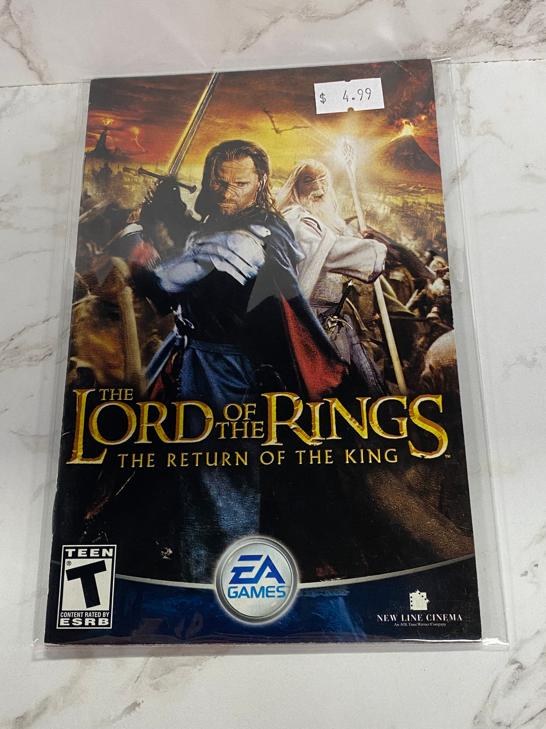 Lord of the Rings Return of the King  - PS2 Manual ONLY MO61826