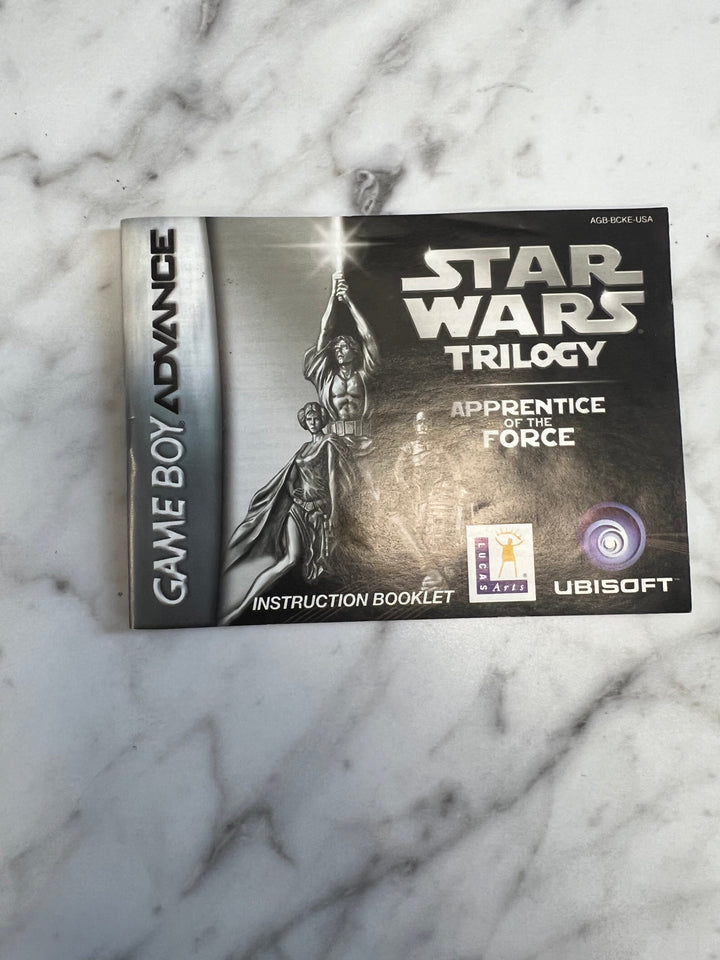 Star Wars Trilogy Apprentice of the Force Gameboy Advance GBA MANUAL ONLY MO92424