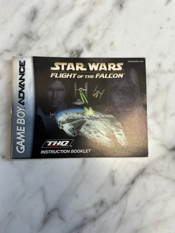 Star Wars Flight of the Falcon Gameboy Advance GBA MANUAL ONLY MO92424