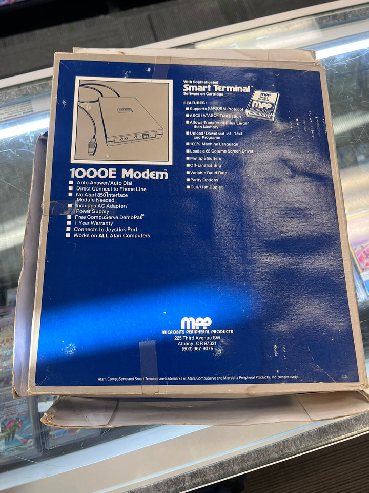Atari Supra Modem package w/ MPP Smart Terminal Cartridge, Manual & Power Supply   NA21226