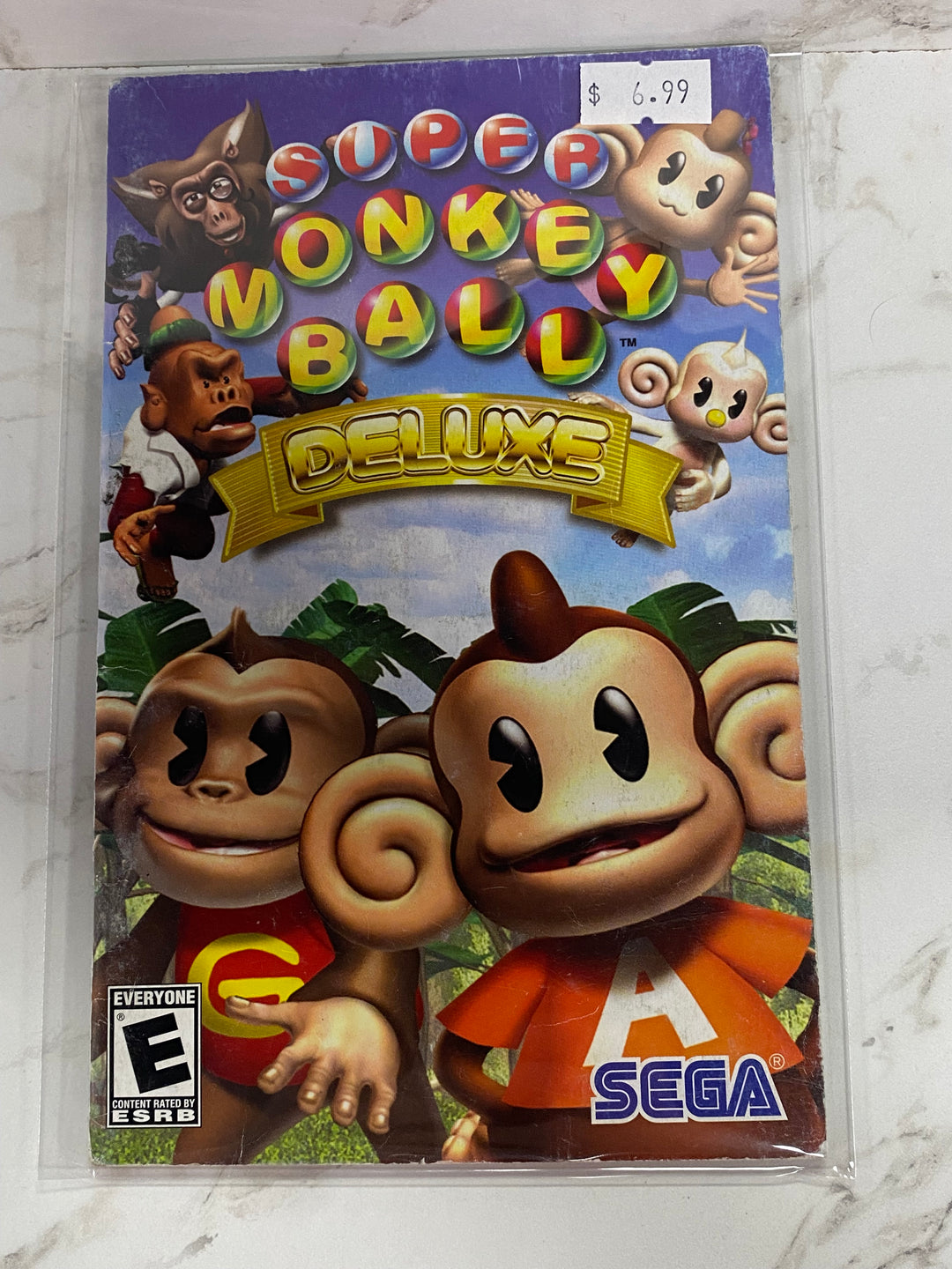 Super Monkey Ball Deluxe  - PS2 Manual ONLY MO61826