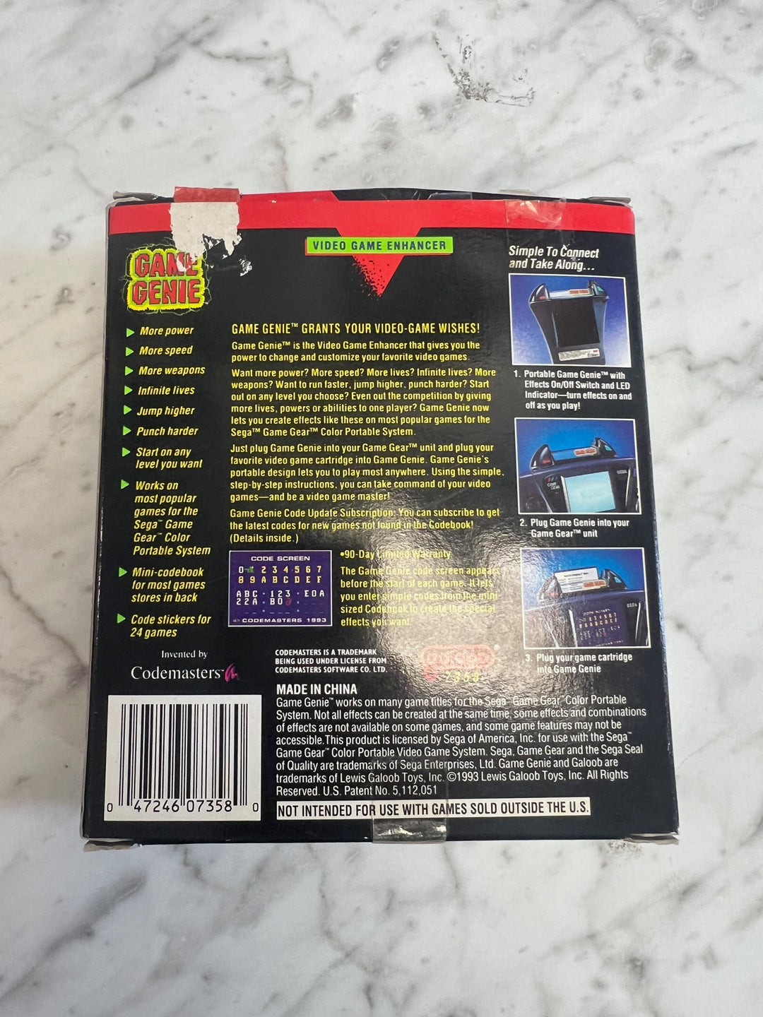 game gear exclusives Game Genie for Sega Game Gear Box, inserts and manual only (No Unit it – Core Gaming