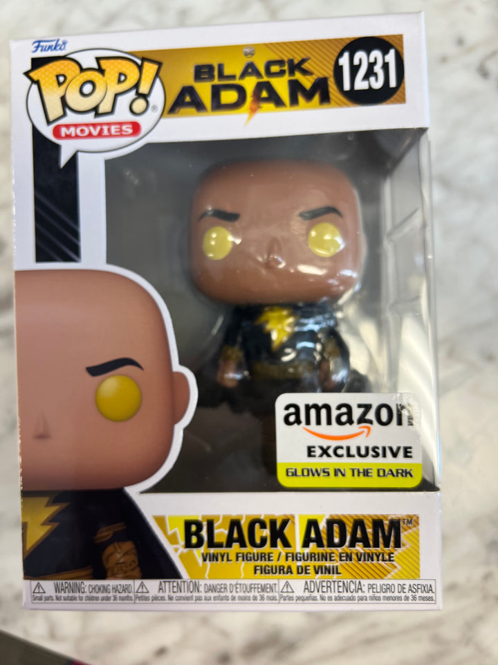 Funko Pop! Black Adam #1231 Amazon GITD Yellow Eyes DC Movies FP122224