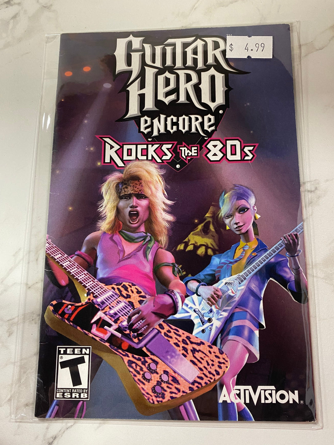 Guitar Hero Encore Rocks the 80's - PS2 Manual ONLY MO61826
