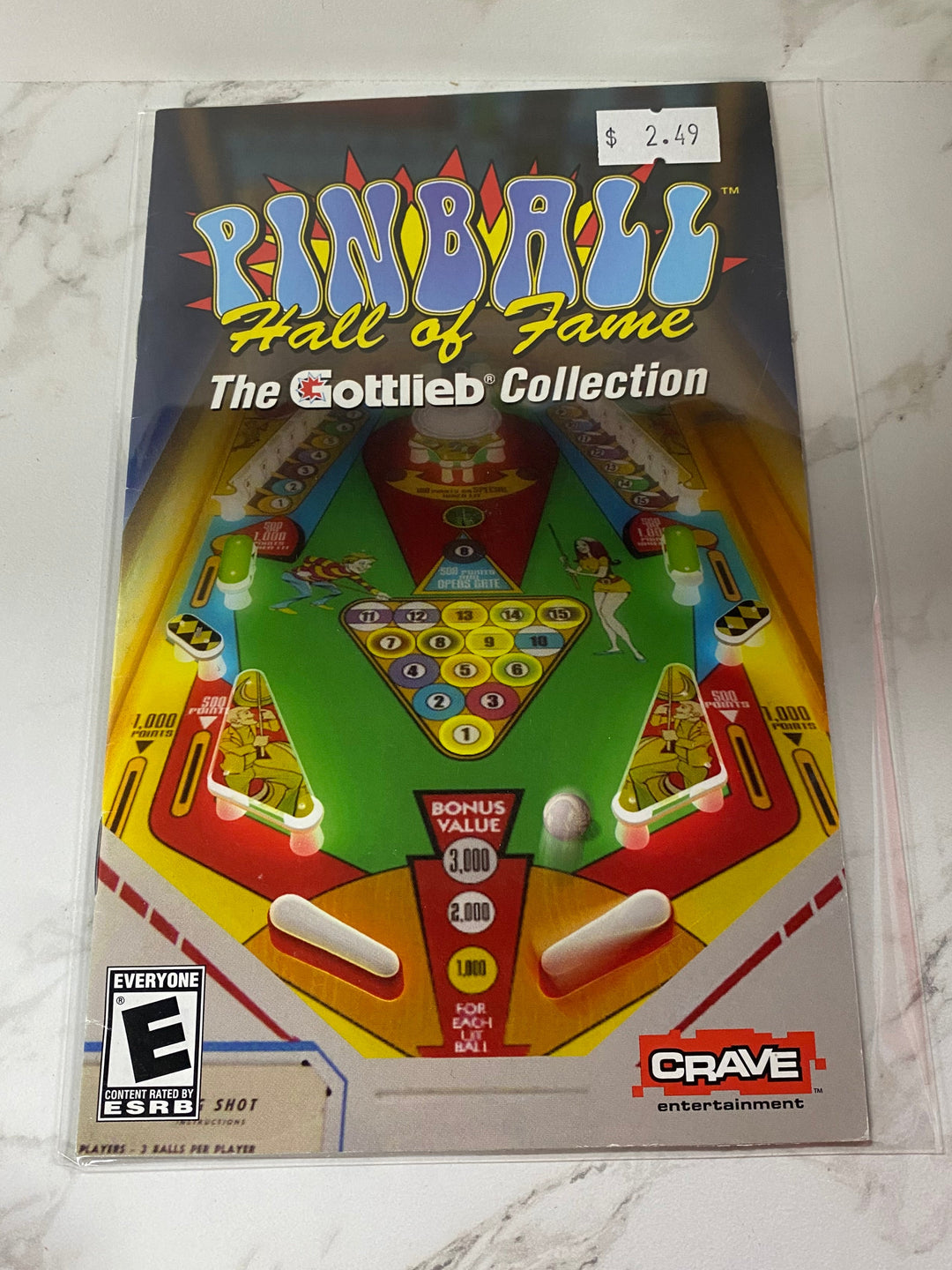 Pinball Hall of Fame The Gottlieb Collection - PS2 Manual ONLY MO61826