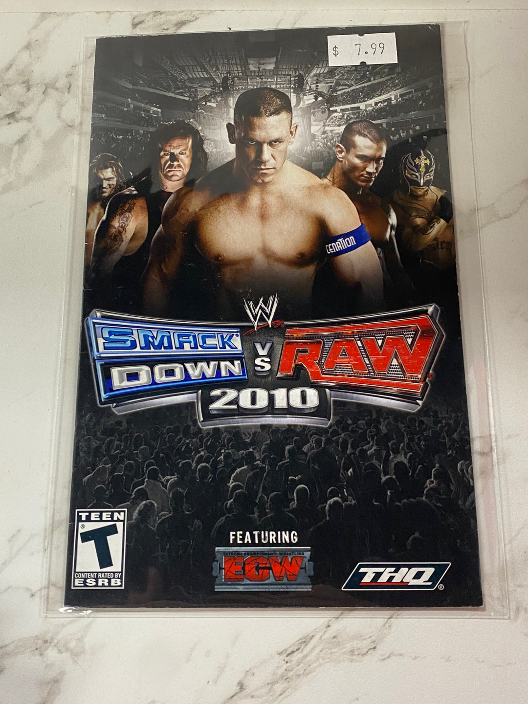 WWE Smackdown vs. Raw 2010 - PS2 Manual ONLY MO61826