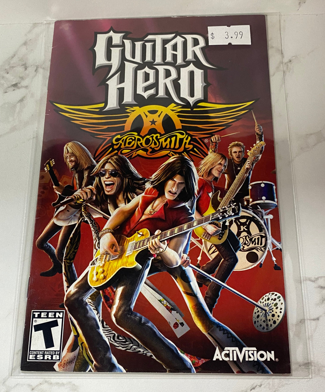 Guitar Hero Aerosmith - PS2 Manual ONLY MO61826