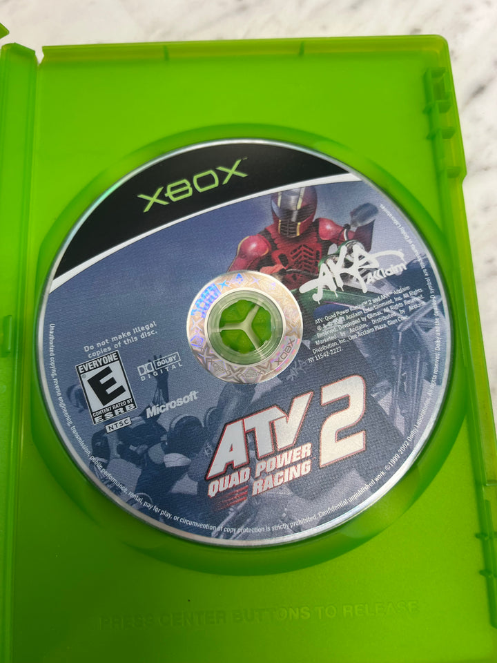 ATV Quad Power Racing 2 for Original Microsoft Xbox in case. Tested and Working.     DO61124