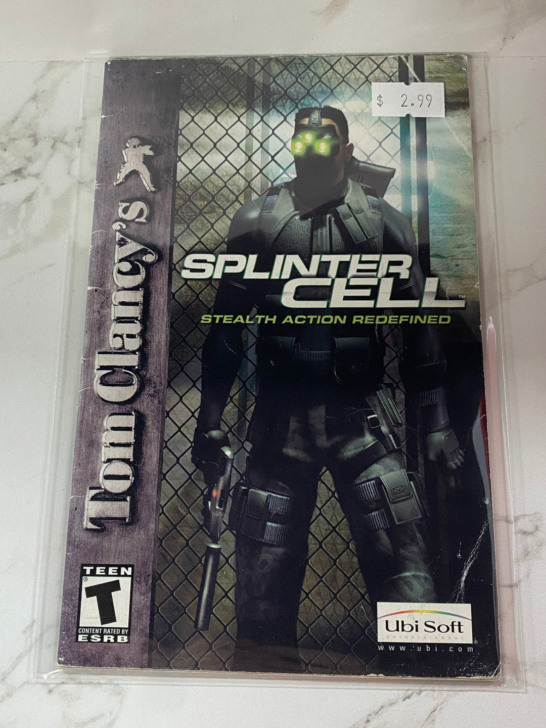 Splinter Cell - PS2 Manual ONLY MO61826
