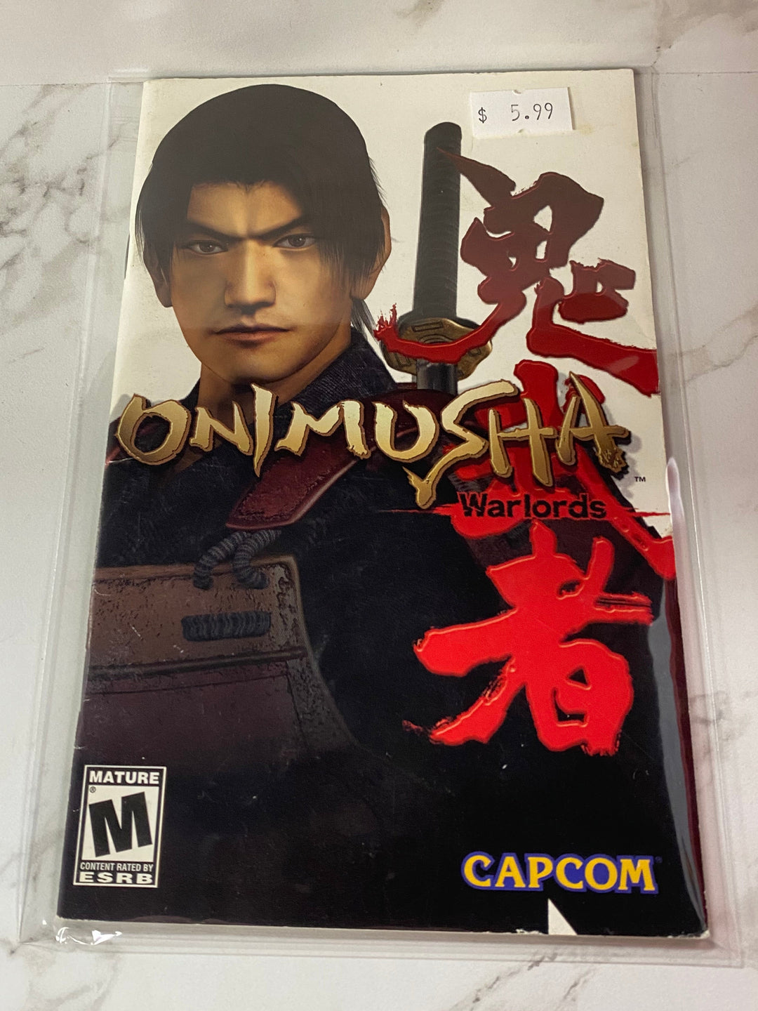 Onimusha Warlords - PS2 Manual ONLY MO61826