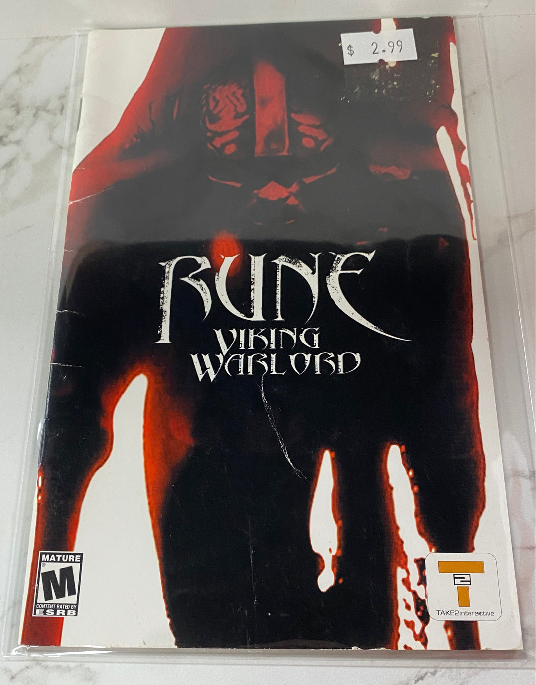 Rune Viking Warlord - PS2 Manual ONLY MO61826