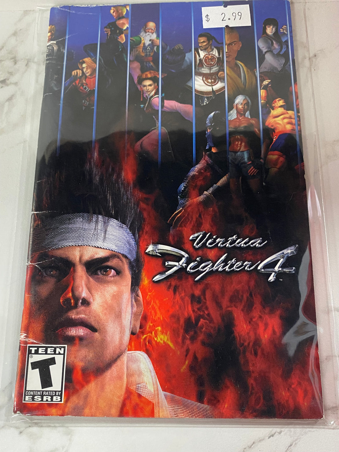 Virtua Fighter 4 - PS2 Manual ONLY MO61826