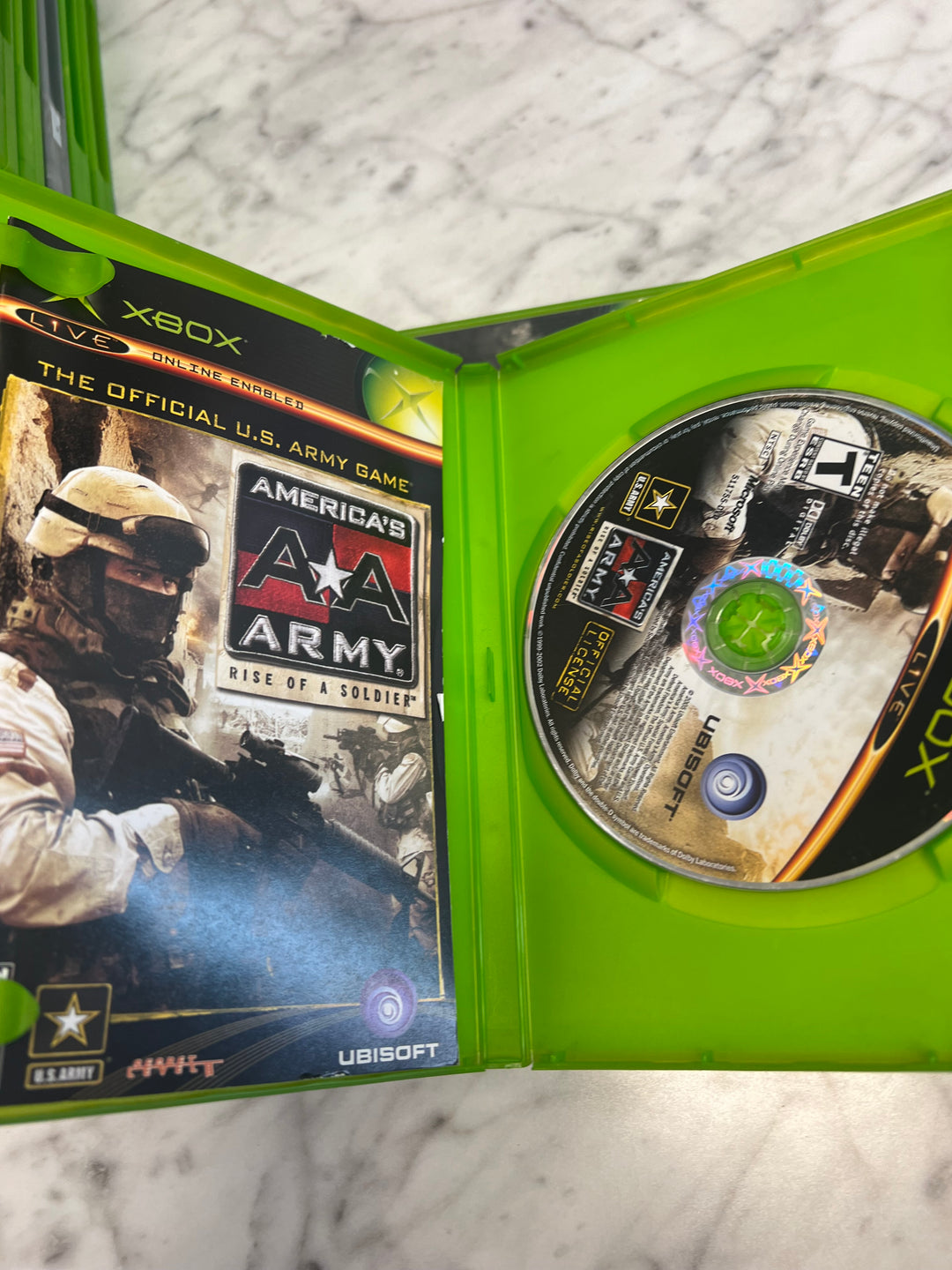 America's Army Rise of a Soldier for Original Microsoft Xbox in case. Tested and Working.     DO61124