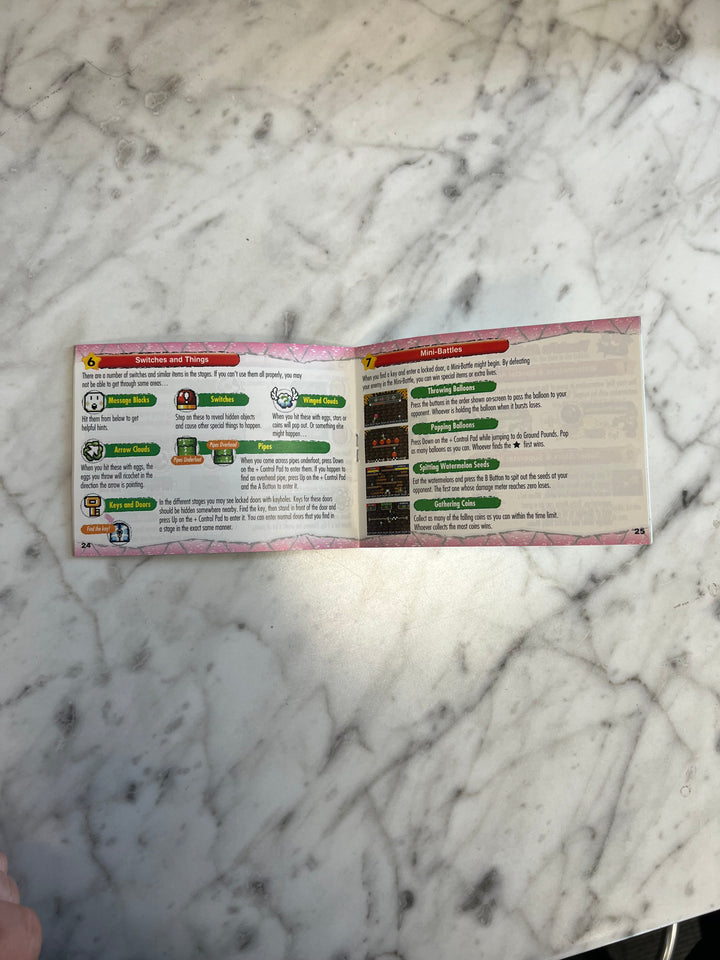 Yoshi's Island Super Mario Advance 3 Gameboy Advance GBA MANUAL ONLY MO92424