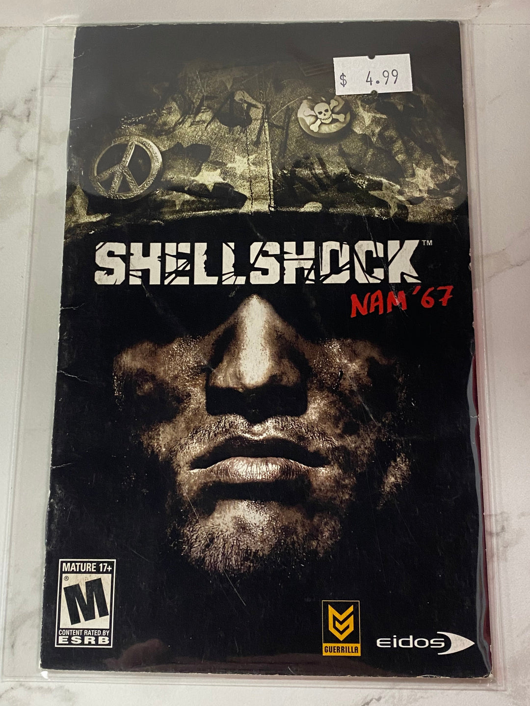 Shell Shock Nam '67 - PS2 Manual ONLY MO61826