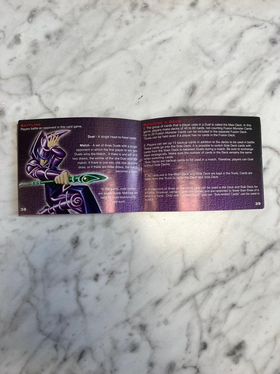 Yu-Gi-Oh! The Eternal Duelist Soul Gameboy Advance GBA MANUAL ONLY MO92424