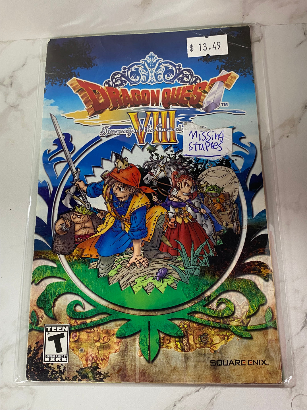 Dragon Quest VIII: Journey of the Cursed King - PS2 Manual ONLY MO61826