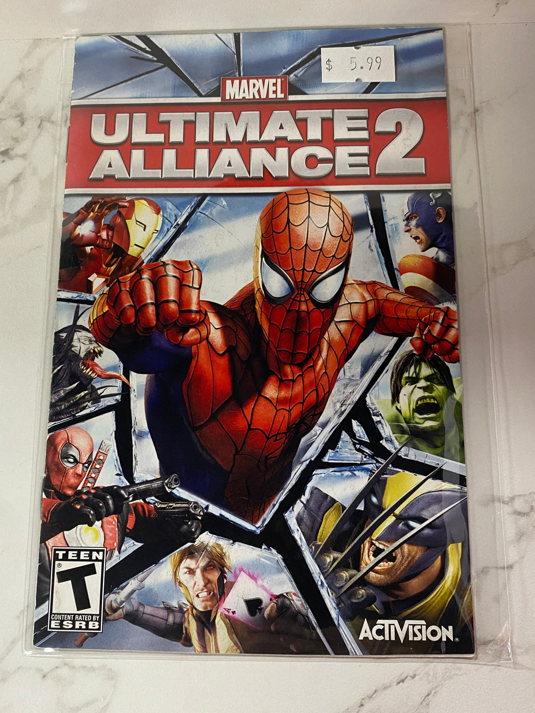 Marvel Ultimate Alliance 2 - PS2 Manual ONLY MO61826