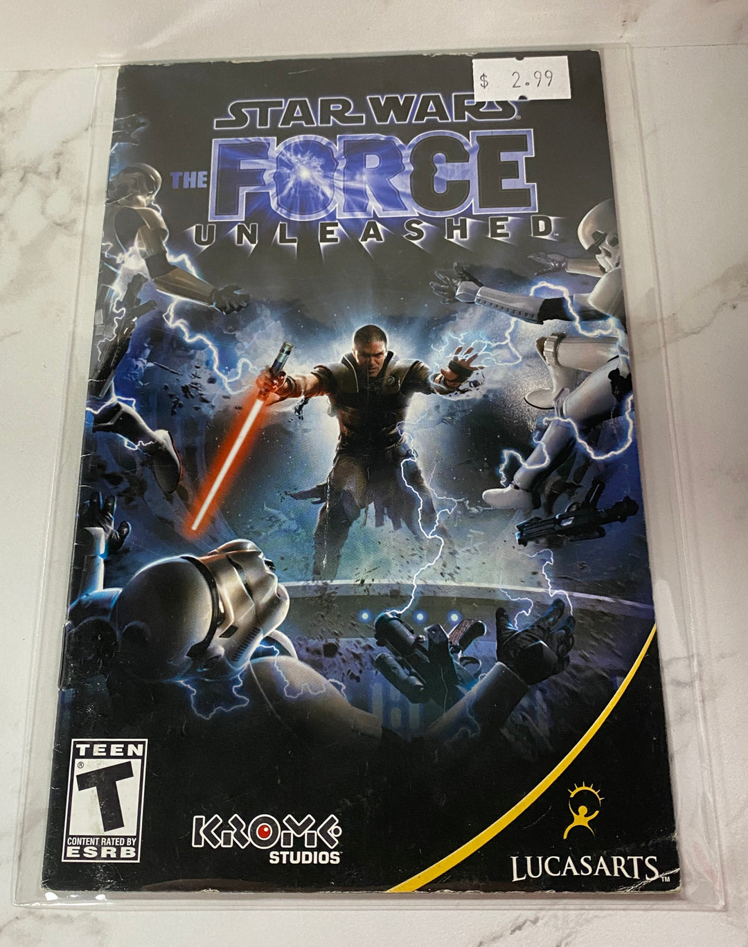 Star Wars The Force Unleashed - PS2 Manual ONLY MO61826